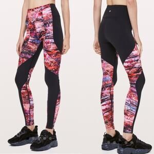 Lululemon Sweat & Repeat Tight Yoga Leggings Activewear Everlux Fabric Black SZ4